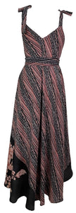 PRC7681 Avatar Pure Silk Maxi Dress with Belt