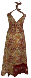 PRC7245 Avatar Pure Silk Maxi Dress with Belt