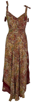 PRC7245 Avatar Pure Silk Maxi Dress with Belt