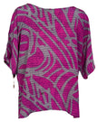PRC7031 Avatar Pure Silk Side Slit Top