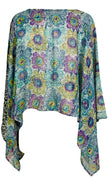 PRG6613 Sheer Avatar Pure Silk Capelet Poncho