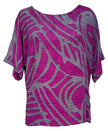 PRC7031 Avatar Pure Silk Side Slit Top