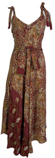 PRC7245 Avatar Pure Silk Maxi Dress with Belt