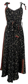 PRC7693 Avatar Pure Silk Maxi Dress with Belt