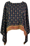 PRC7294 Avatar Pure Silk Kimono-Sleeved Top