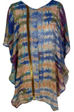 PRG6842 Sheer Sheer Avatar Pure Silk Waterfall Top