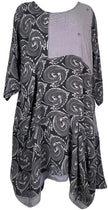 PRC7816 Avatar Pure Silk Sculptural Long Tunic Dress