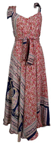 PRC7677 Avatar Pure Silk Maxi Dress with Belt