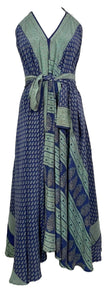 PRC7687 Avatar Pure Silk Maxi Dress with Belt