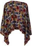 PRC7003 Avatar Pure Silk Capelet Poncho
