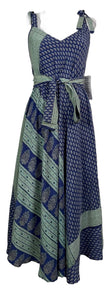 PRC7687 Avatar Pure Silk Maxi Dress with Belt