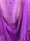 PRG7204 Sheer Avatar Pure Silk Sculptural Long Tunic Dress