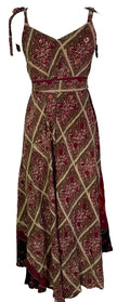 PRC7229 Avatar Pure Silk Maxi Dress with Belt