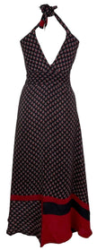 PRC7842 Avatar Pure Silk Maxi Dress with Belt