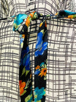 PRG7190 Sheer Avatar Pure Silk Kimono-Sleeved Jacket with Belt