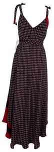 PRC7842 Avatar Pure Silk Maxi Dress with Belt