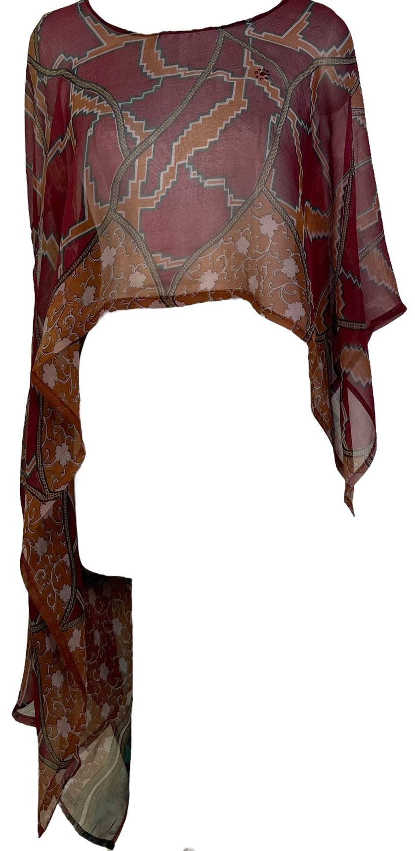 PRG6856 Sheer Avatar Pure Silk Versatile Vest