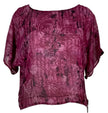 PRG5501 Sheer Avatar Pure Silk Boxy Top
