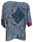 PRC6703 Avatar Pure Silk Side Slit Top