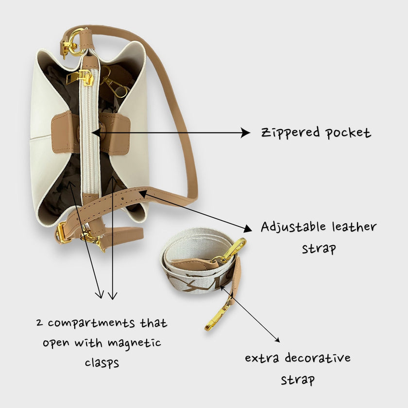 Luna bag by Rotta - Bucket bag vegan leather