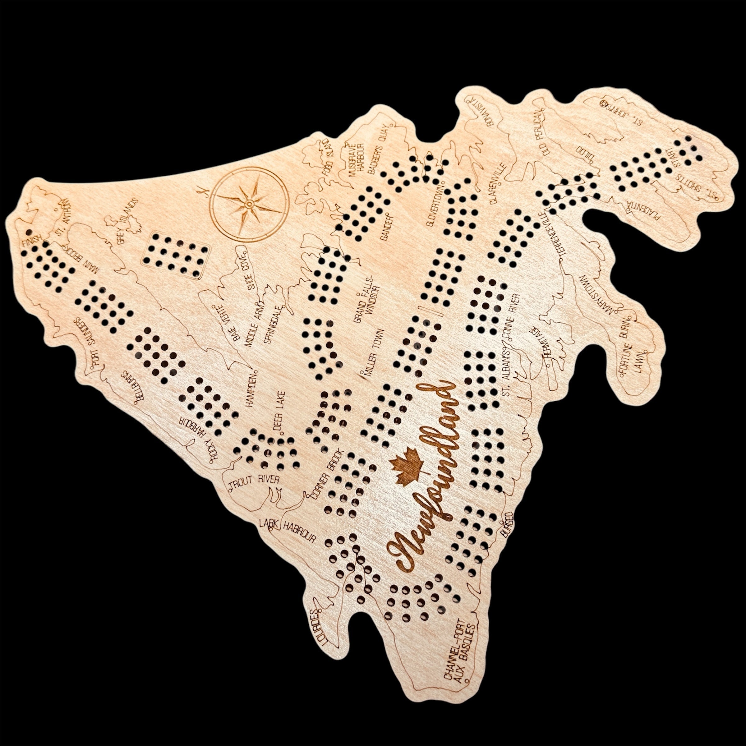 Newfoundland Cribbage Board