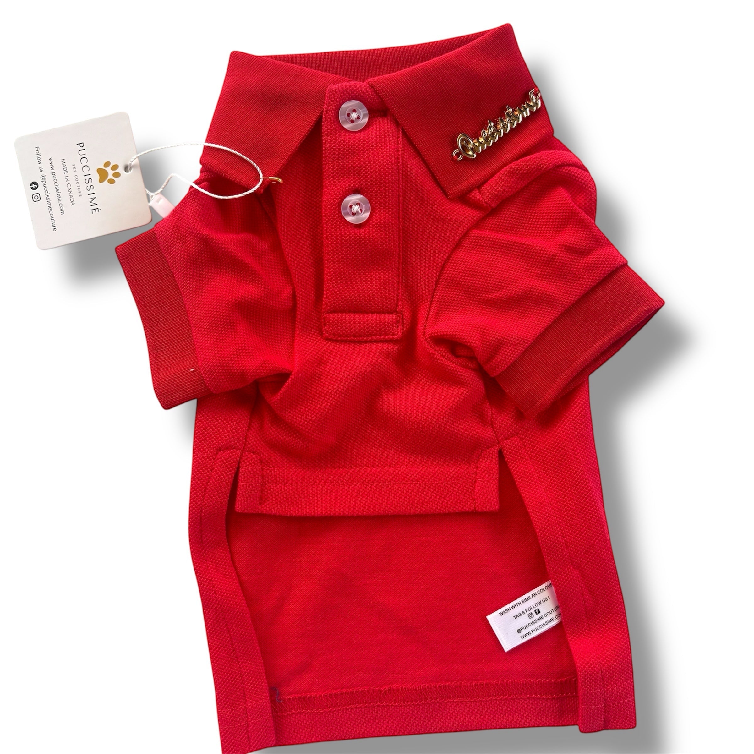 Red cotton shirt