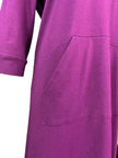 Ladies Cotton Terry Dress – Magenta