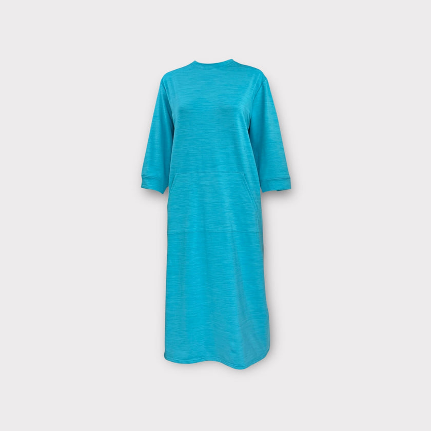 Adaptive Open Back Ladies Stretch Fleece Dress