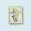 Daisy Postage Stamp Enamel Pin