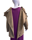 Adaptive Open Back Cotton Fleece Cardigan