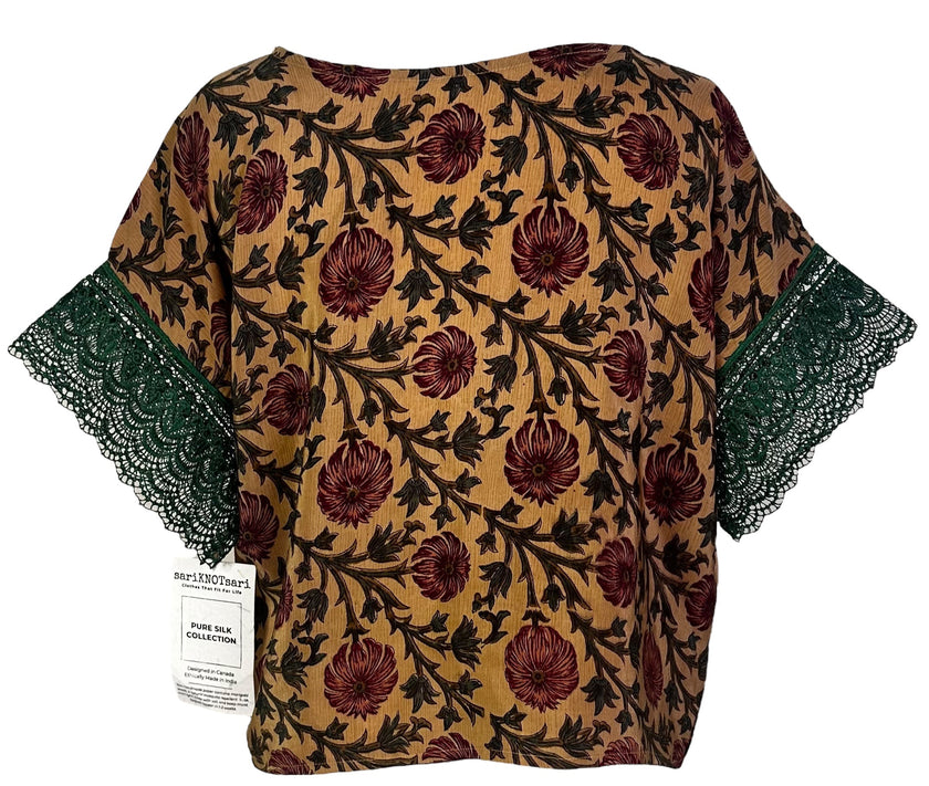 PRC6170 Avatar Pure Silk Boxy Top