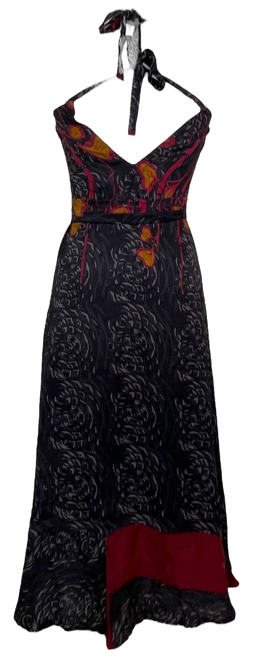 PRC7669 Avatar Pure Silk Maxi Dress with Belt