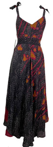 PRC7669 Avatar Pure Silk Maxi Dress with Belt