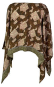 PRC7283 Avatar Pure Silk Capelet Poncho