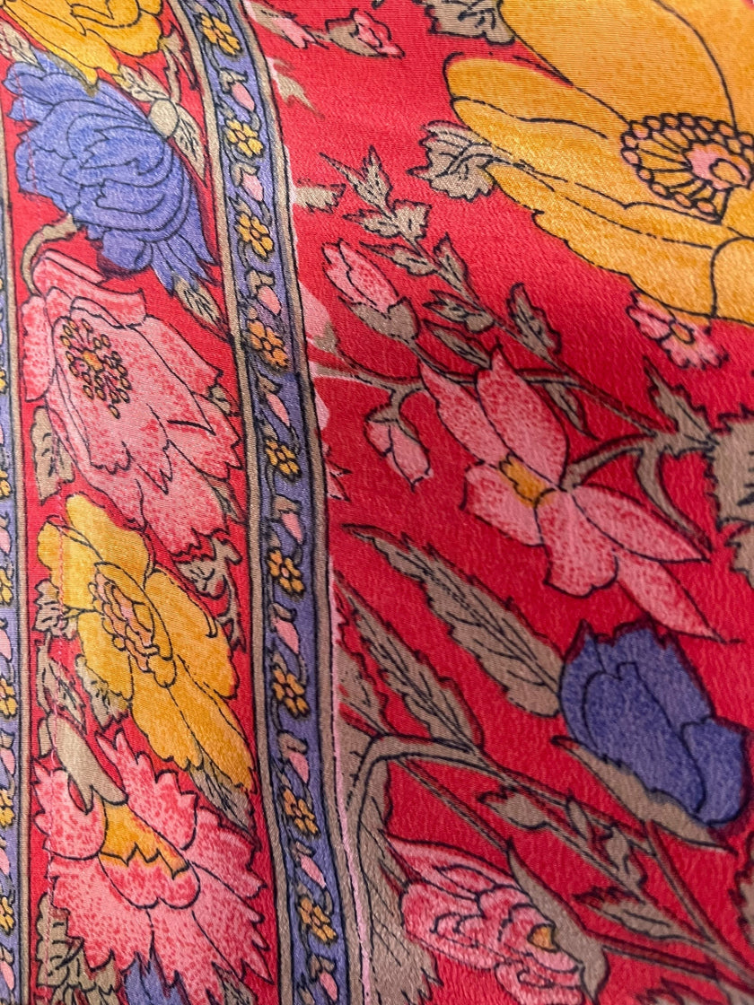 PRC7164 Avatar Pure Silk Sculptural Long Tunic Dress
