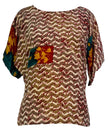 PRC6862 Avatar Pure Silk Side Slit Top