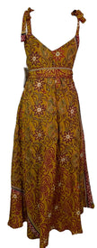 PRC7679 Avatar Pure Silk Maxi Dress with Belt