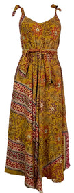 PRC7679 Avatar Pure Silk Maxi Dress with Belt