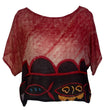 PRG6788 Sheer Avatar Pure Silk Boxy Top