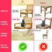 Solara Acacia Wood Outdoor Chairs Set of 2 with Cushions