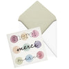 Pierre Belvedere - Card Ens. / 8 - Merci (Blank)