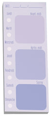 Pierre Belvedere - Note Pad - Horaire Mauve (4