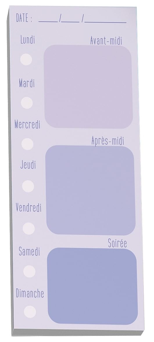 Pierre Belvedere - Note Pad - Horaire Mauve (4