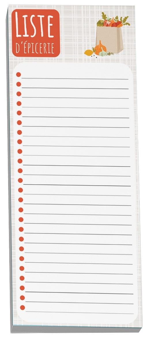 Pierre Belvedere - Note Pad - Liste D'Épicerie (4X10)