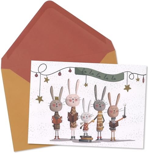 Pierre Belvedere - X-Mas Card Ens. / 8 - Fa La La La (Blank)