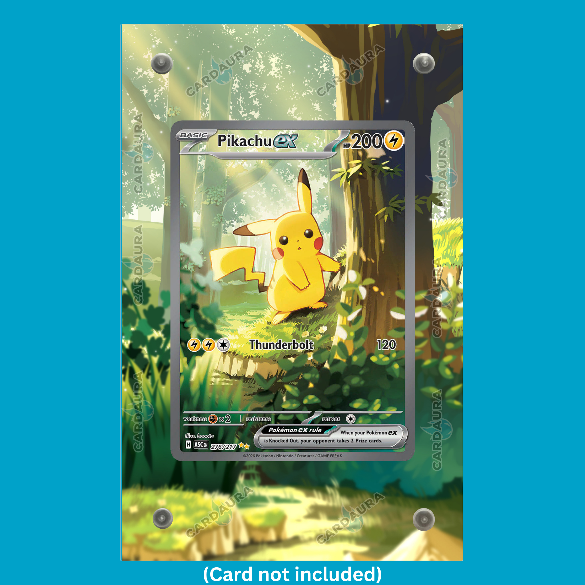 Pikachu EX 276/217 Ascended Heroes (Ungraded) Display Case