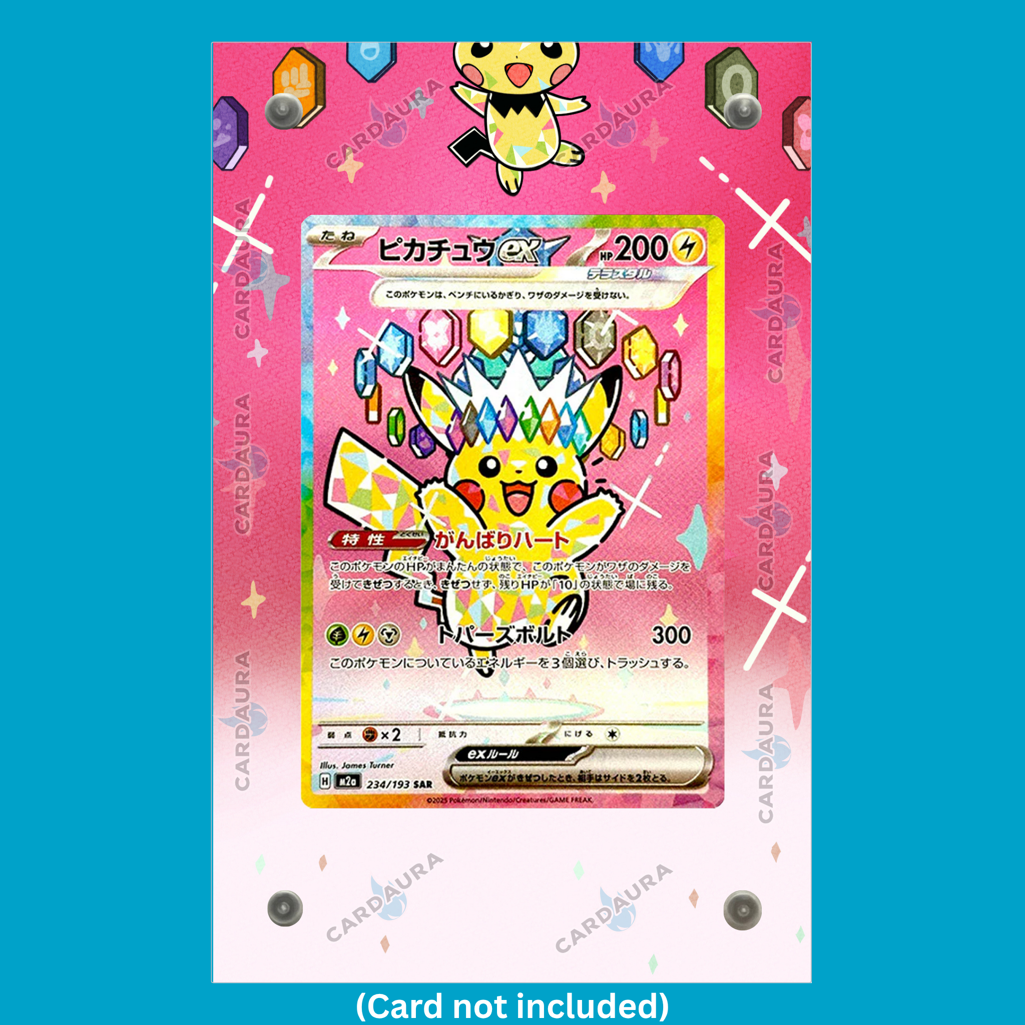 Pikachu EX 234/193 Ascended Heroes (Ungraded) Display Case