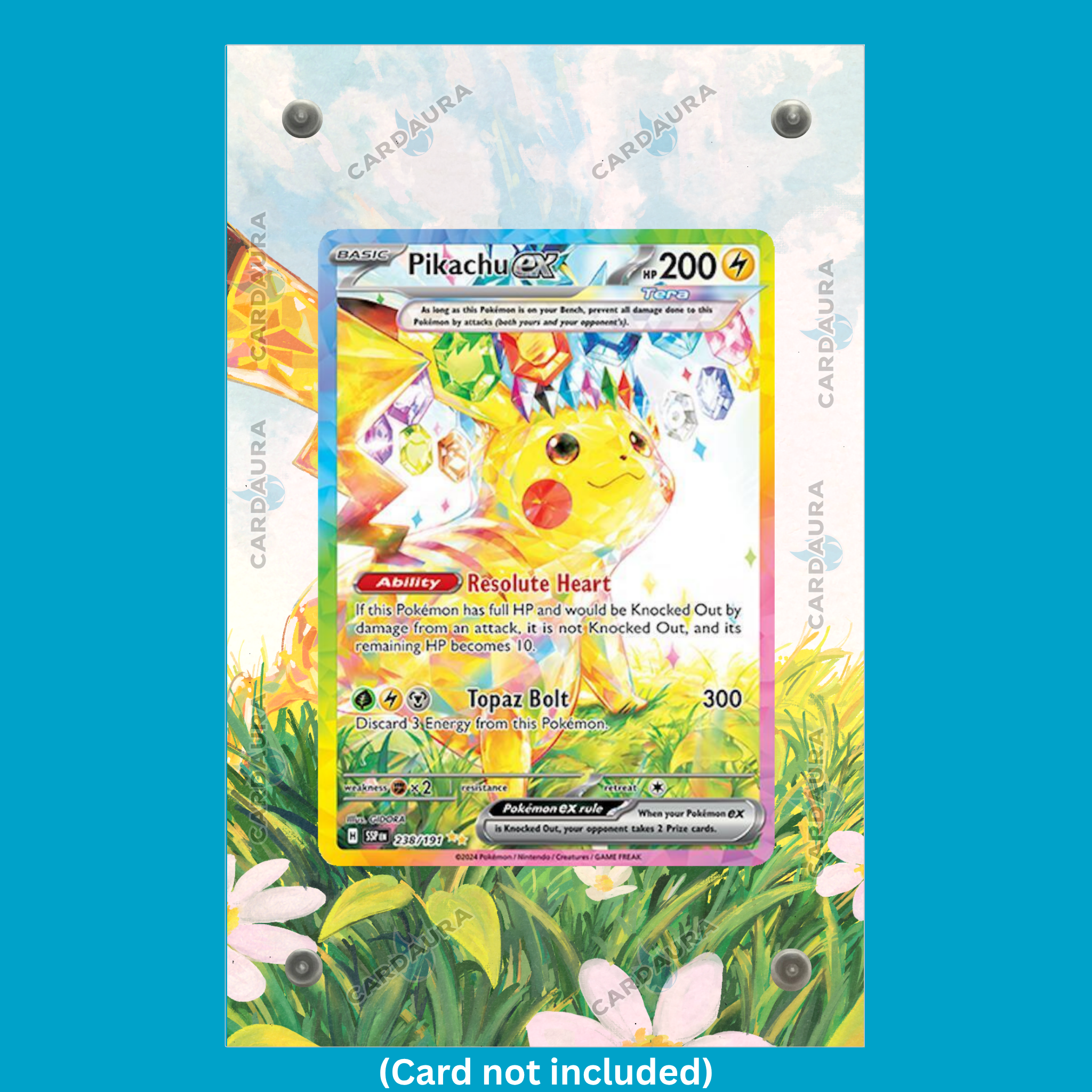 Pikachu EX 238/191 Surging Sparks (Ungraded) Display Case