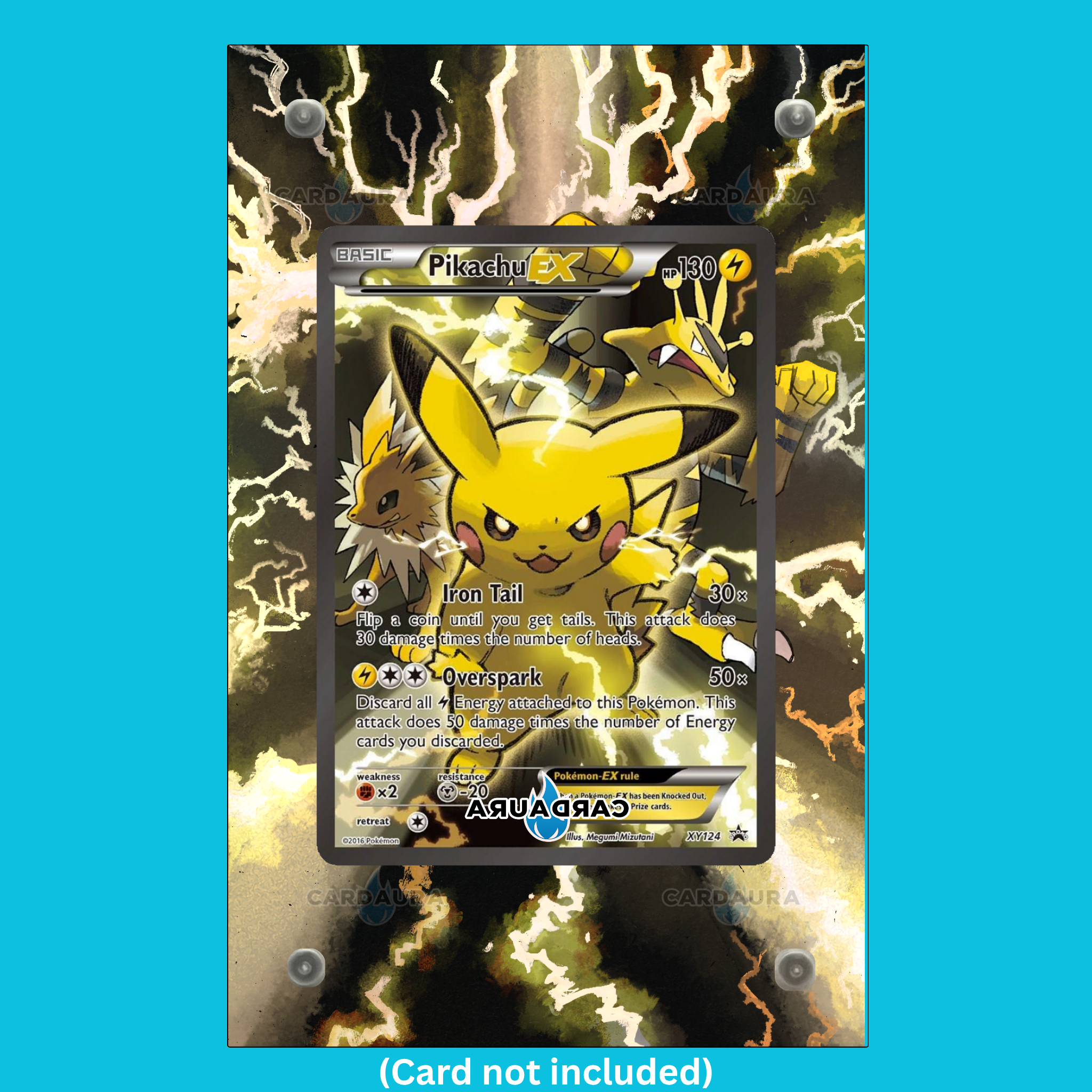 Pikachu EX XY124 Promo (Ungraded) Display Case