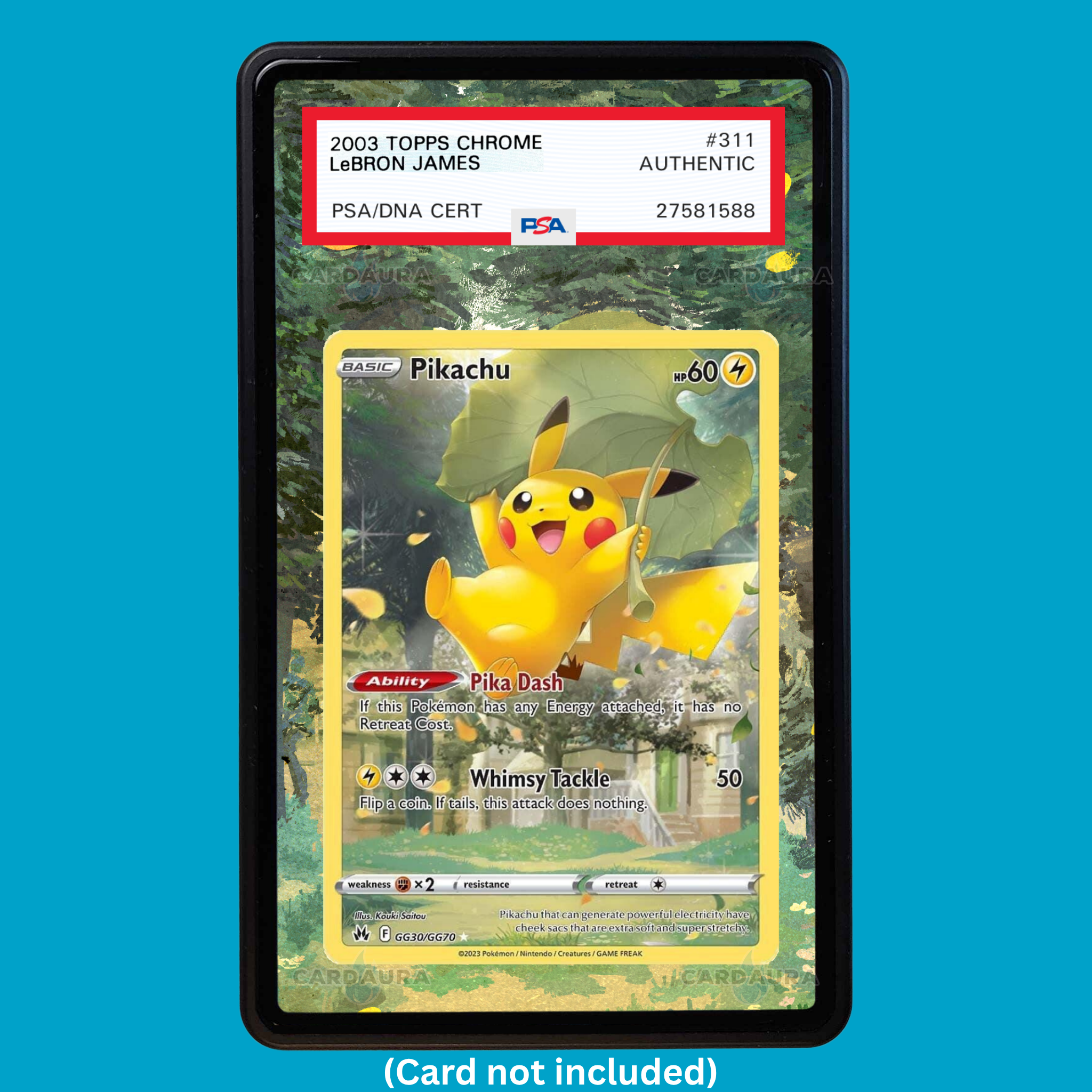 Pikachu GG30/GG70 Crown Zenith (Graded) Display Case